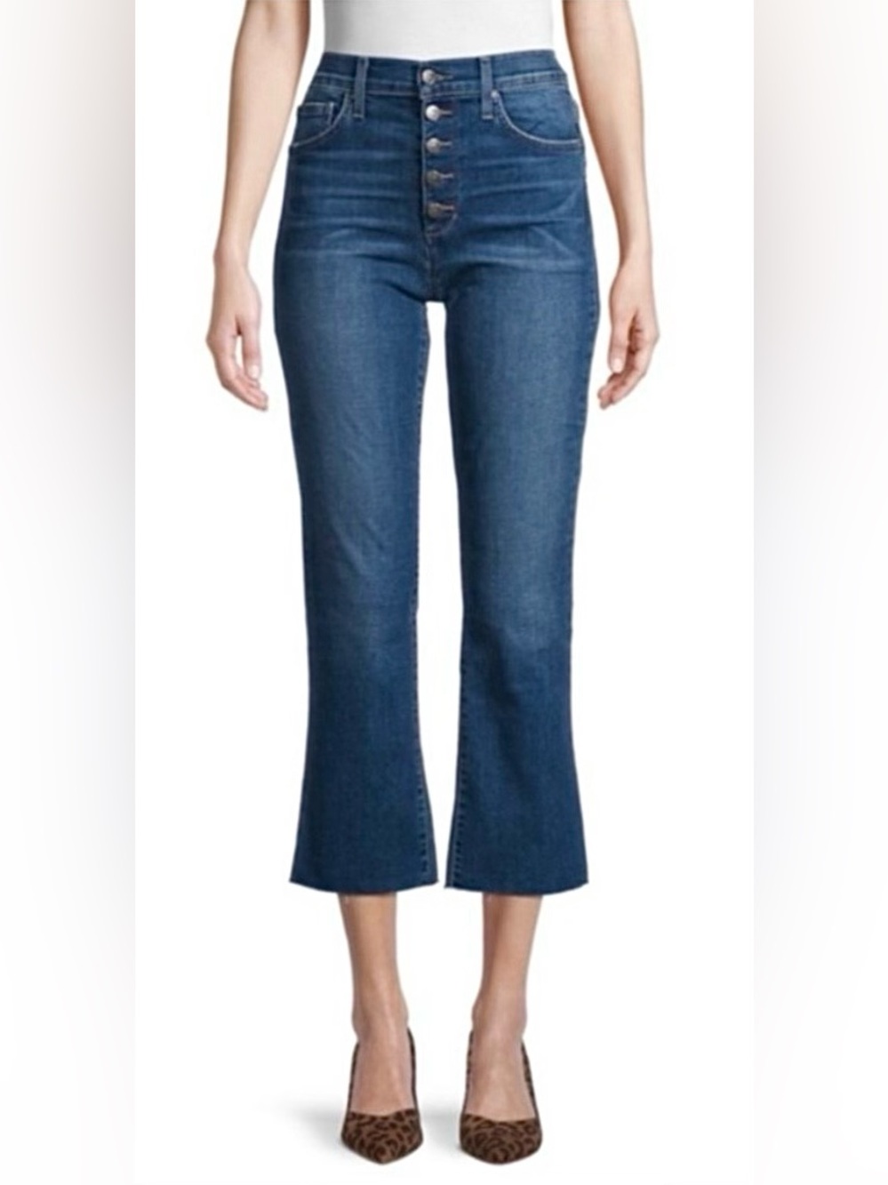 Joe's Jeans Medium Wash Flared Capri Pants, Capri Jeans Y2K Size 25
